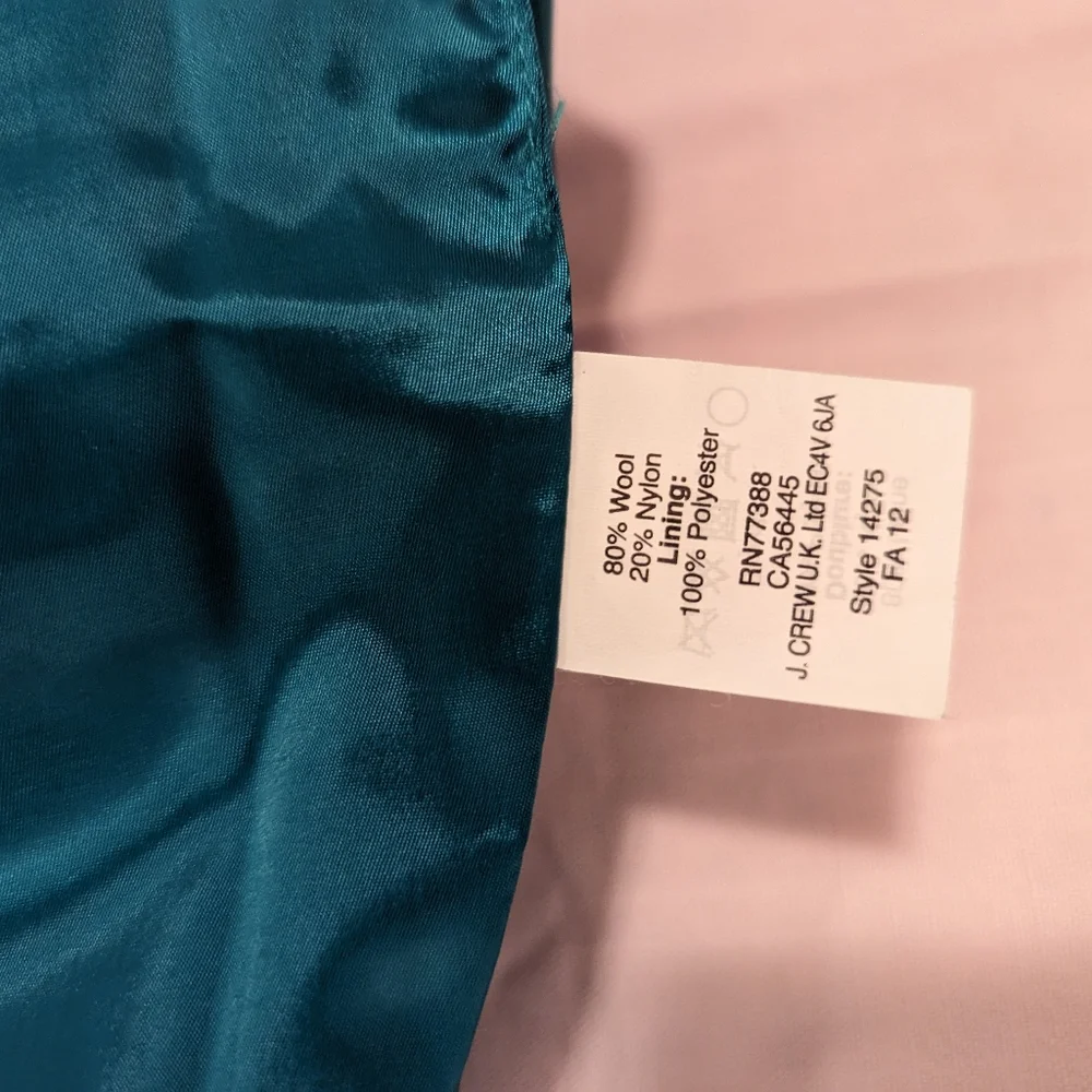 J. Crew Teal Mini Skirt